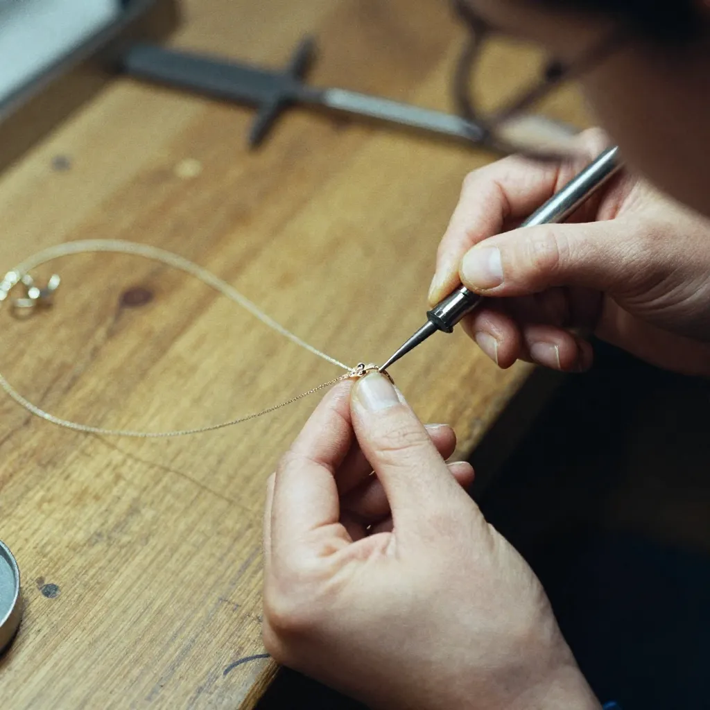 Founder portrait - artisan jewelry maker